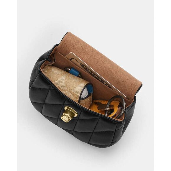 Coach Blue Quilted Crossbody Bag - Picture 2 of 2